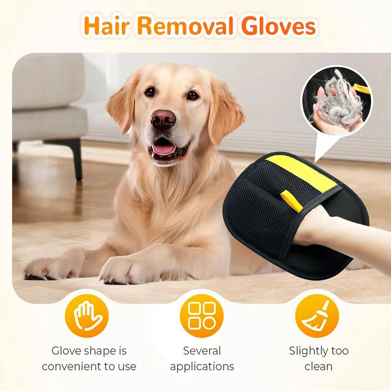 Double-Sided Electrostatic Pet Hair Remover for Furniture & Clothes