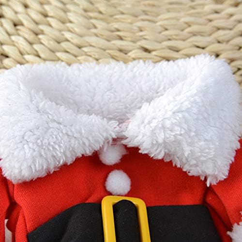 Pet Christmas Outfit – Santa Claus Hoodie for Cats & Small Dogs